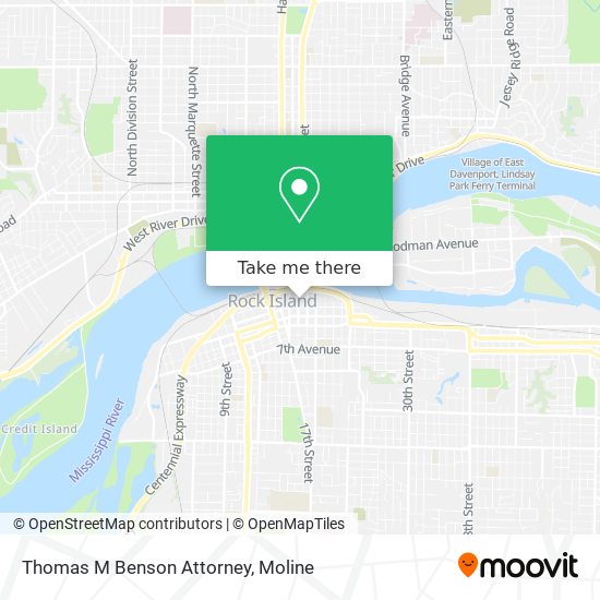 Mapa de Thomas M Benson Attorney