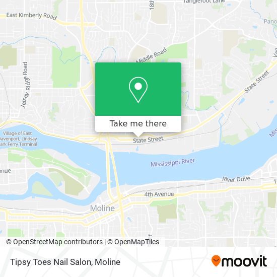 Tipsy Toes Nail Salon map