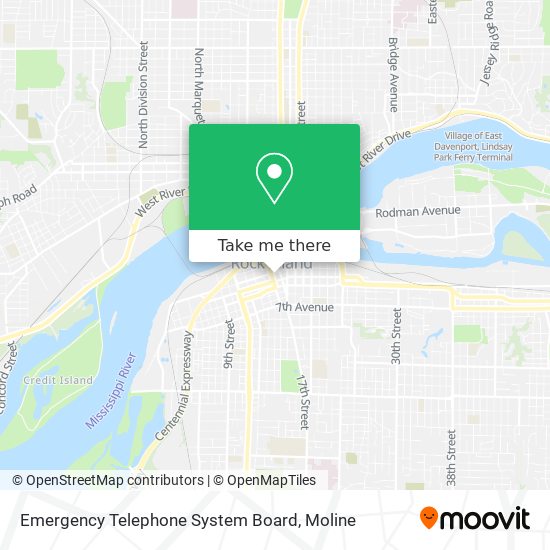 Emergency Telephone System Board map