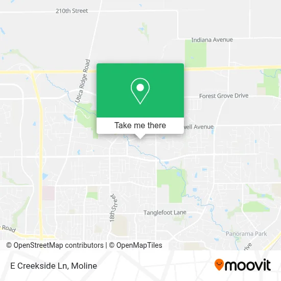 E Creekside Ln map