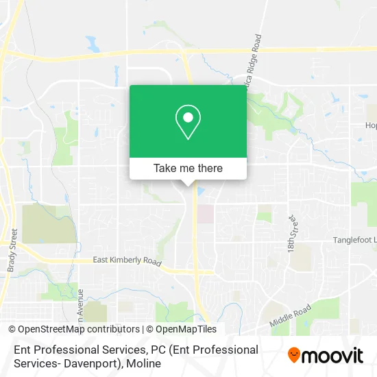 Ent Professional Services, PC (Ent Professional Services- Davenport) map