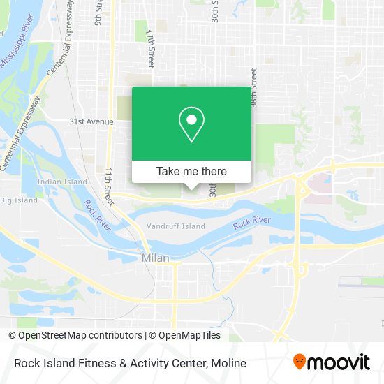 Mapa de Rock Island Fitness & Activity Center
