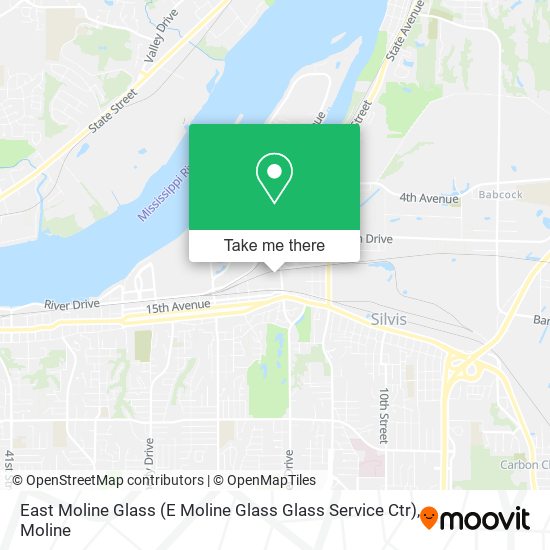 East Moline Glass (E Moline Glass Glass Service Ctr) map
