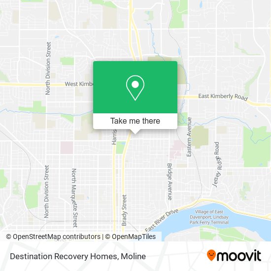 Destination Recovery Homes map