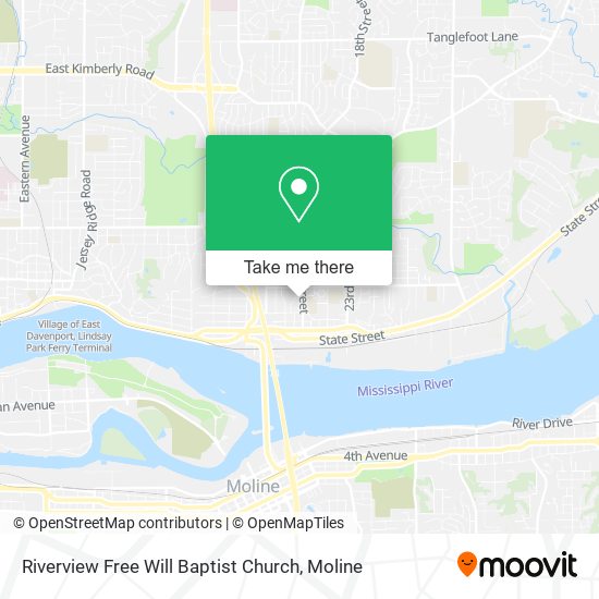 Riverview Free Will Baptist Church map