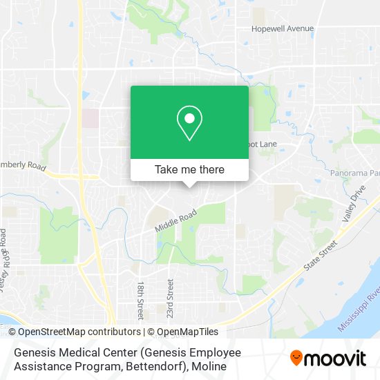 Genesis Medical Center (Genesis Employee Assistance Program, Bettendorf) map