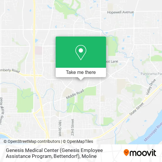 Genesis Medical Center (Genesis Employee Assistance Program, Bettendorf) map