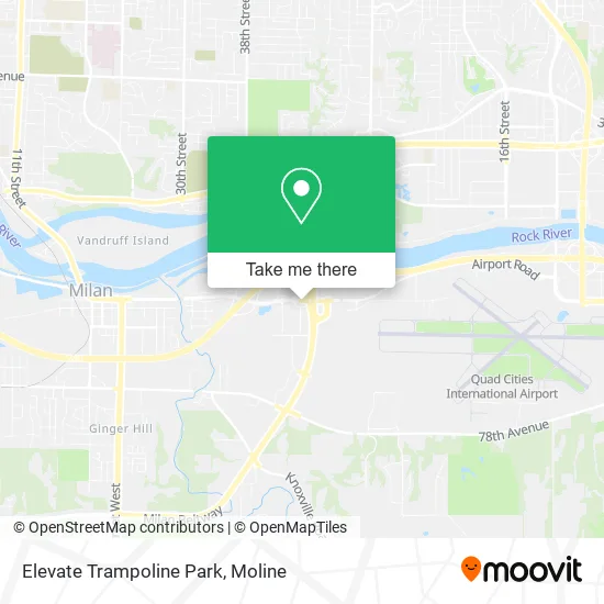 Mapa de Elevate Trampoline Park