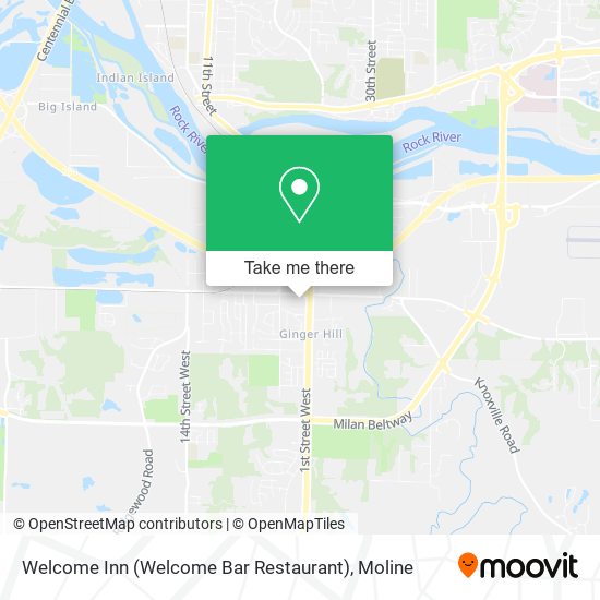 Mapa de Welcome Inn (Welcome Bar Restaurant)