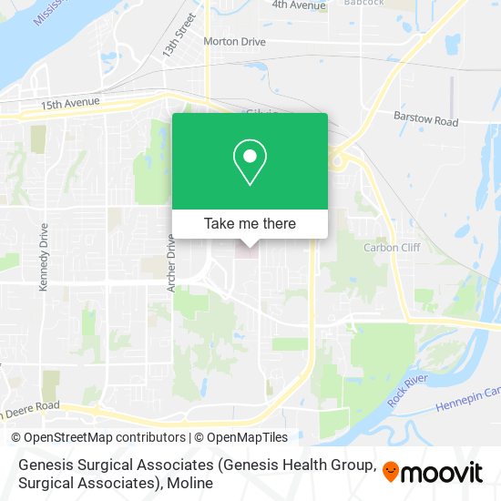 Mapa de Genesis Surgical Associates (Genesis Health Group, Surgical Associates)
