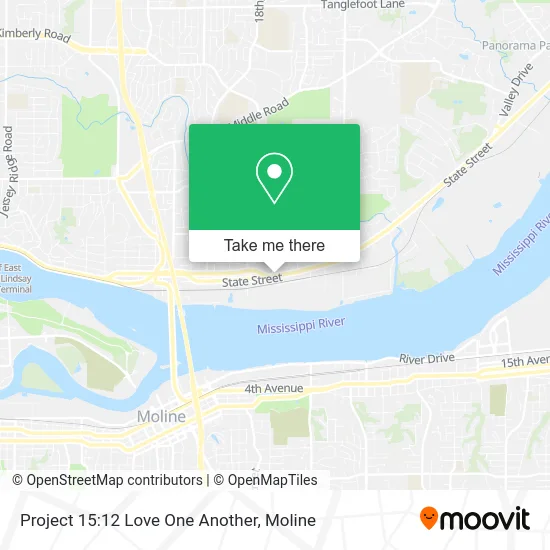 Project 15:12 Love One Another map