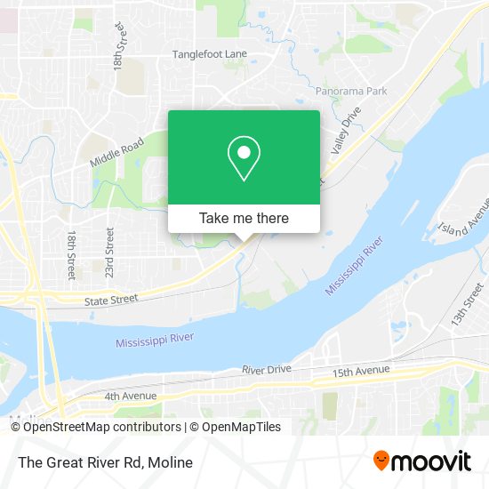 Mapa de The Great River Rd