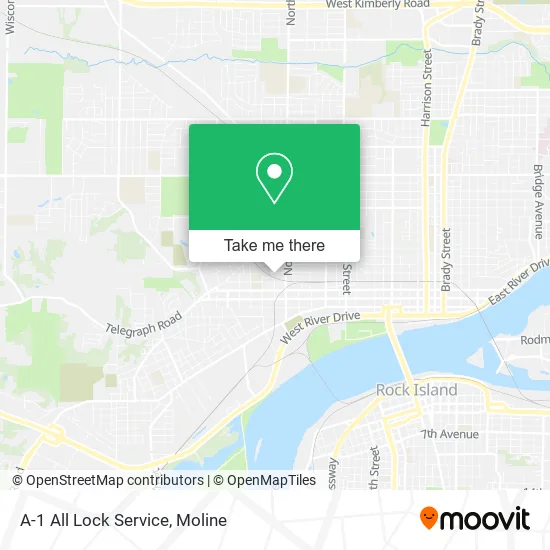 A-1 All Lock Service map