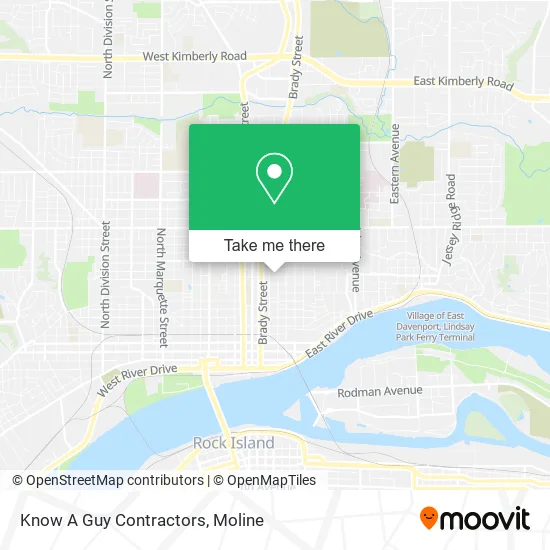 Know A Guy Contractors map