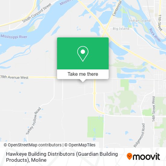 Hawkeye Building Distributors (Guardian Building Products) map