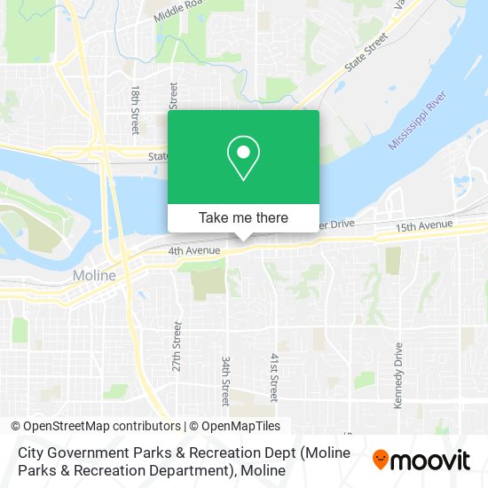 City Government Parks & Recreation Dept (Moline Parks & Recreation Department) map