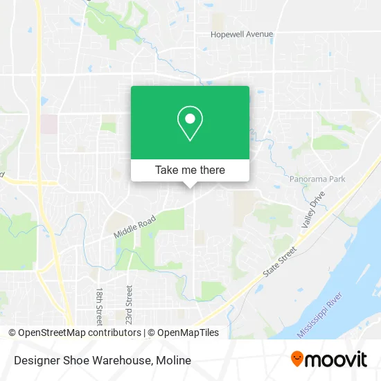 Mapa de Designer Shoe Warehouse