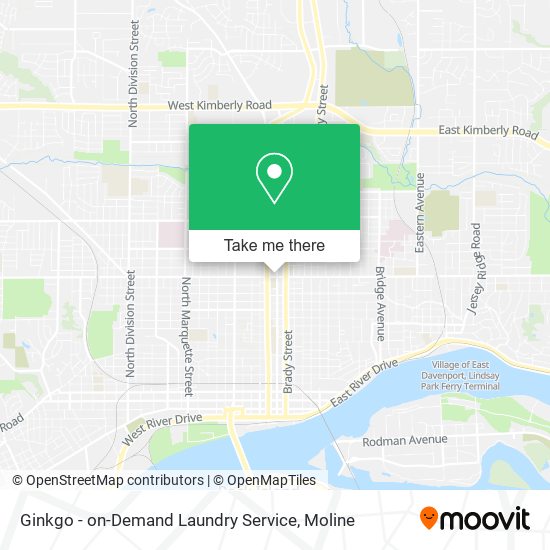 Ginkgo - on-Demand Laundry Service map