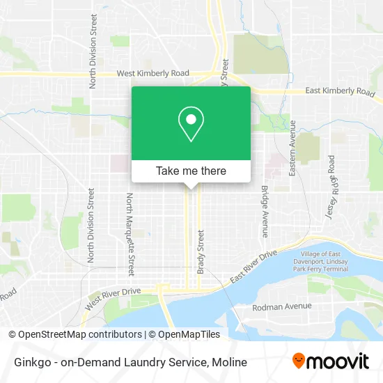 Ginkgo - on-Demand Laundry Service map