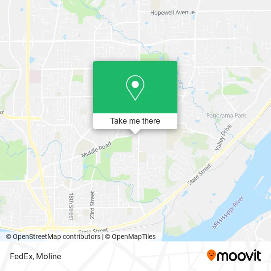 Mapa de FedEx