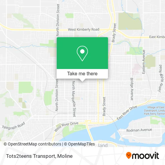 Tots2teens Transport map