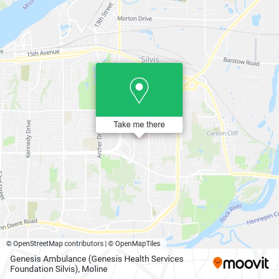 Genesis Ambulance (Genesis Health Services Foundation Silvis) map