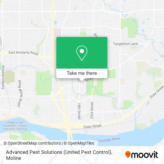 Mapa de Advanced Pest Solutions (United Pest Control)
