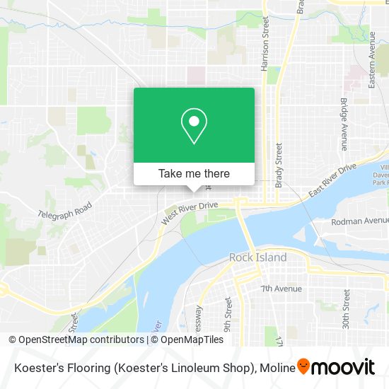 Koester's Flooring (Koester's Linoleum Shop) map