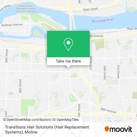 Mapa de Transitions Hair Solutions (Hair Replacement Systems)