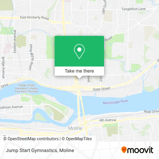 Jump Start Gymnastics map