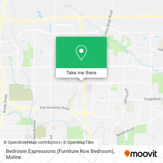 Mapa de Bedroom Expressions (Furniture Row Bedroom)