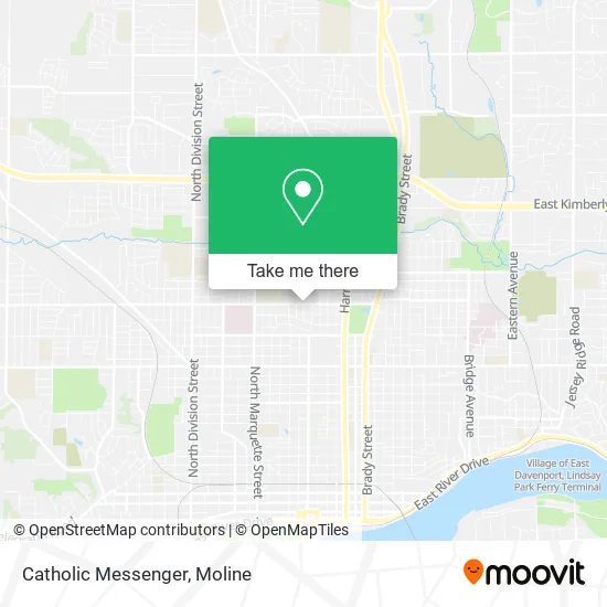 Catholic Messenger map