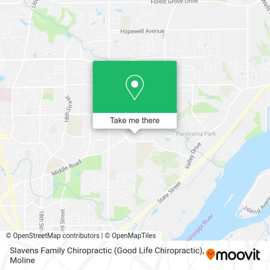 Slavens Family Chiropractic (Good Life Chiropractic) map