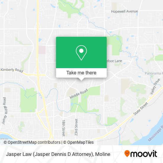 Mapa de Jasper Law (Jasper Dennis D Attorney)