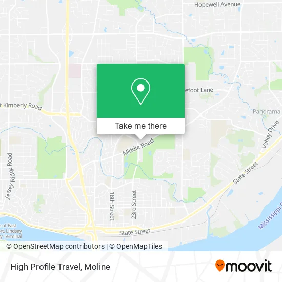 High Profile Travel map