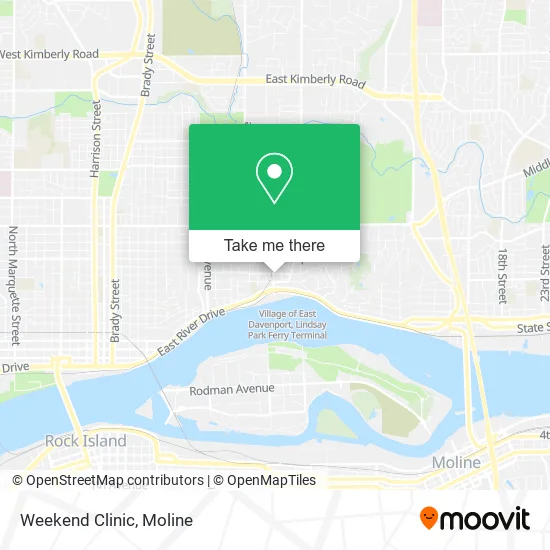 Weekend Clinic map