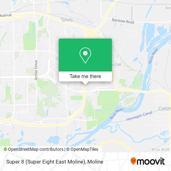 Super 8 (Super Eight East Moline) map