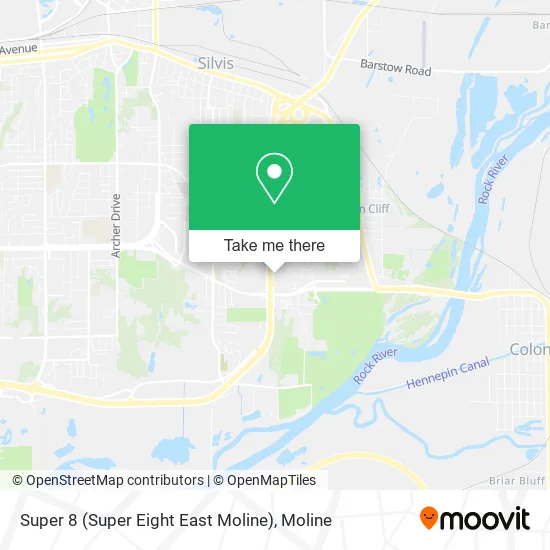 Super 8 (Super Eight East Moline) map