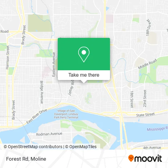Forest Rd map