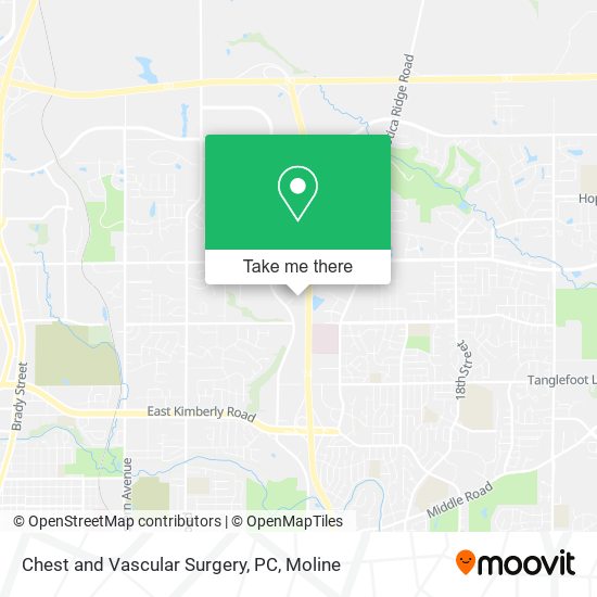 Chest and Vascular Surgery, PC map
