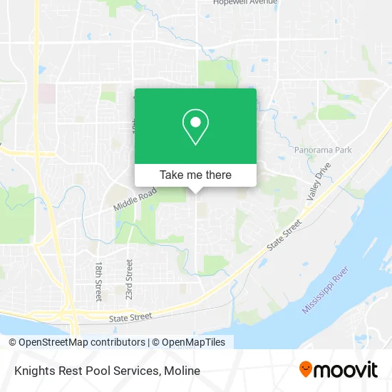 Mapa de Knights Rest Pool Services