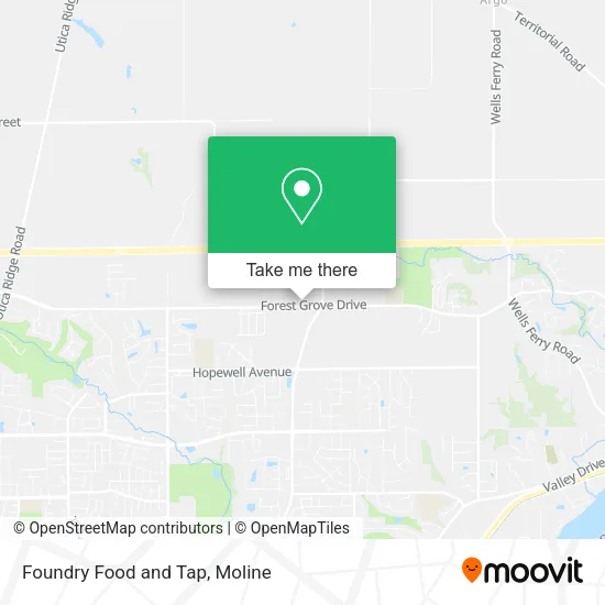 Foundry Food and Tap map