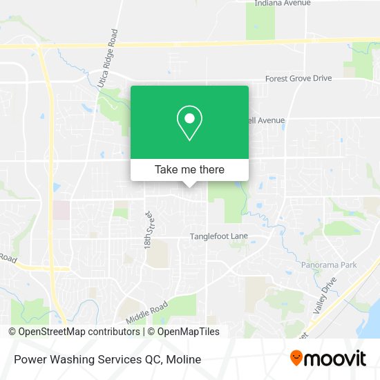 Power Washing Services QC map