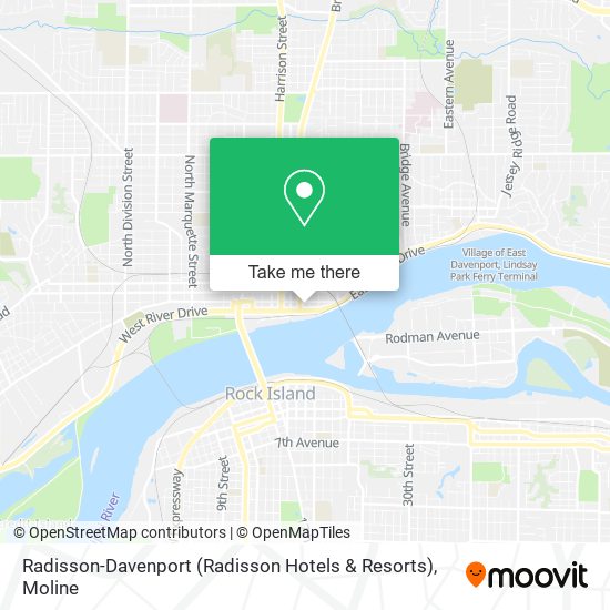 Radisson-Davenport (Radisson Hotels & Resorts) map