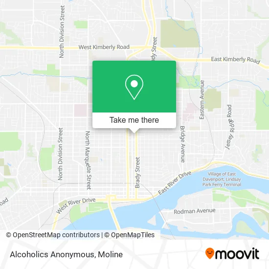 Alcoholics Anonymous map