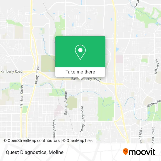 Quest Diagnostics map