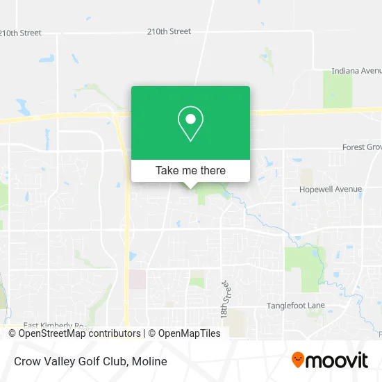 Crow Valley Golf Club map