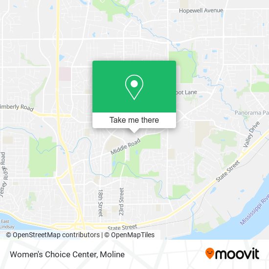 Women's Choice Center map