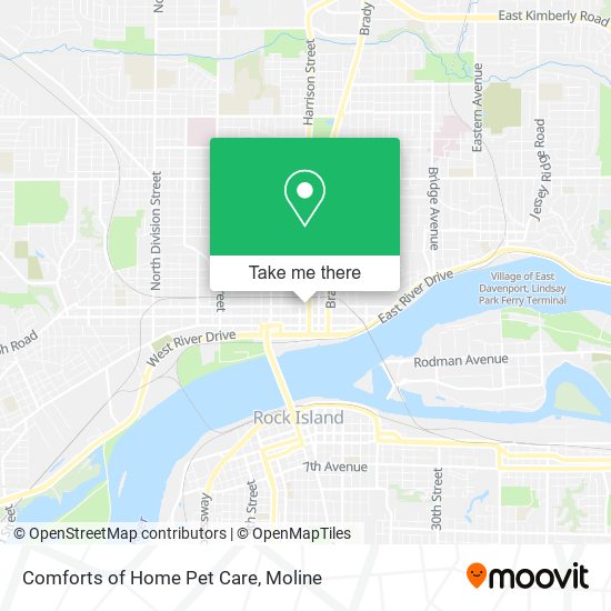 Comforts of Home Pet Care map