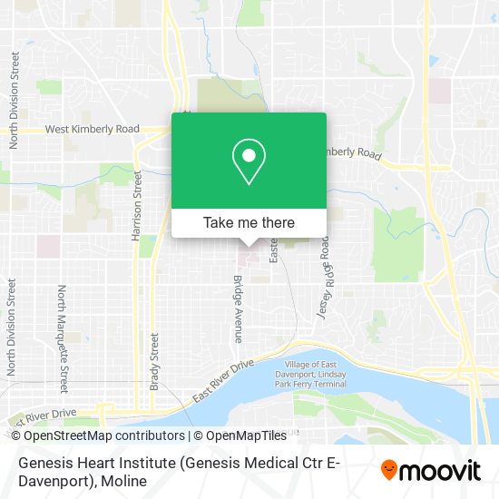 Genesis Heart Institute (Genesis Medical Ctr E-Davenport) map